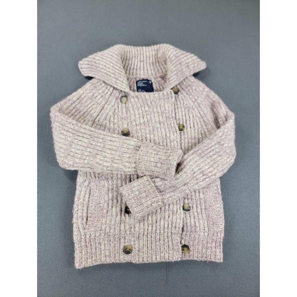 American Eagle Sweater Womens Small Button Up Knit Wool Blend Jacket Cardigan